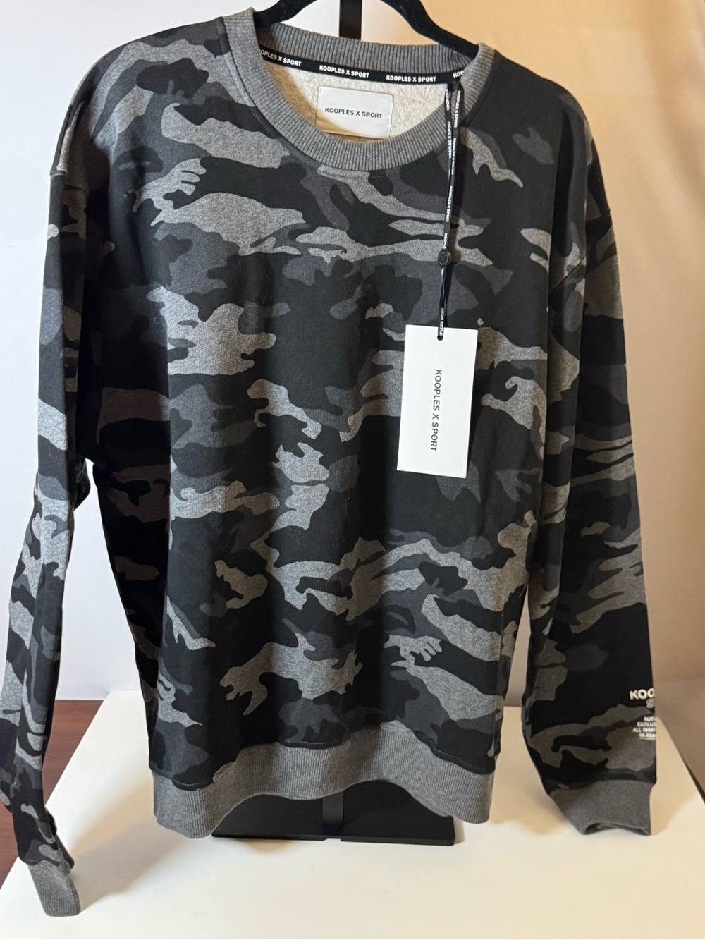 Kooples x Sport Camouflage Crew Neck Size XL